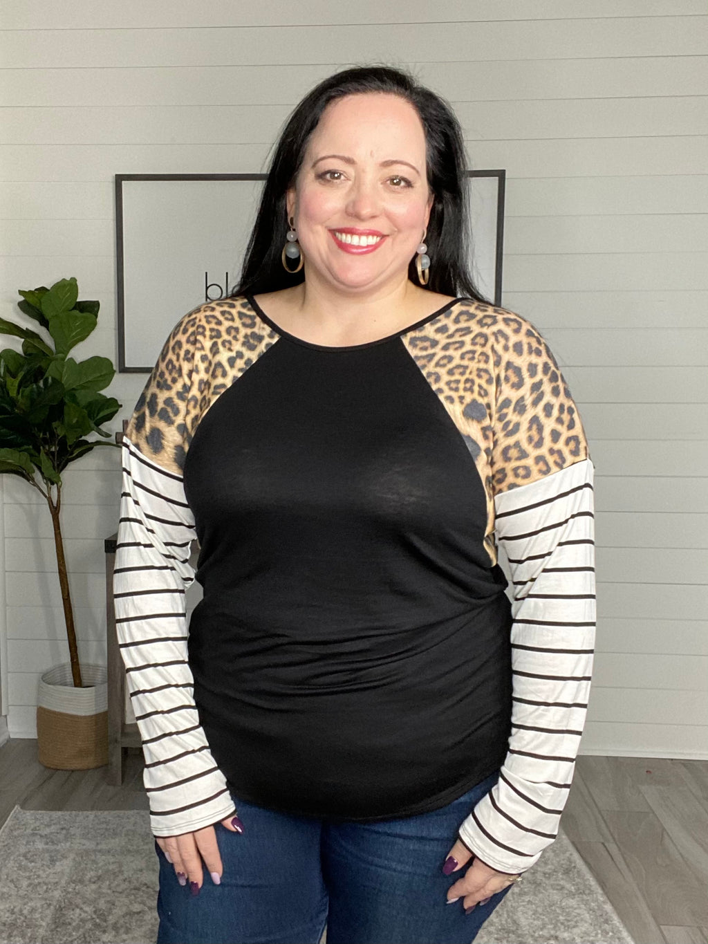 SIZE 3XL: HEAR YOUR CALL LONG SLEEVE TOP