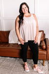 *Size L: Happy Together Babydoll Tank In Hazel