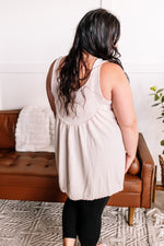 *Size L: Happy Together Babydoll Tank In Hazel