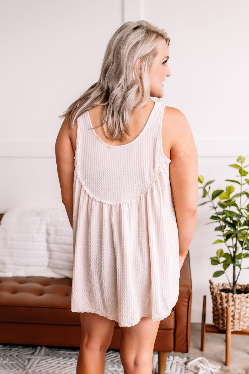 *Size L: Happy Together Babydoll Tank In Hazel